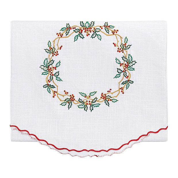 Дорожка на стол festive wreath из коллекции new year essential, 45х150 см