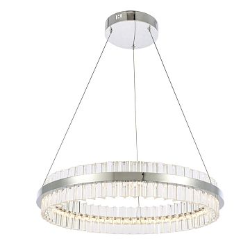 Светильник подвесной CHERIO Хром/Прозрачный LED 1*44W 3000K