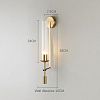 Превью Настенный светильник Wall lamp 88043W brass