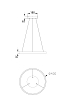 Превью Подвесной светодиодный светильник Maytoni Rim MOD058PL-L22W4K