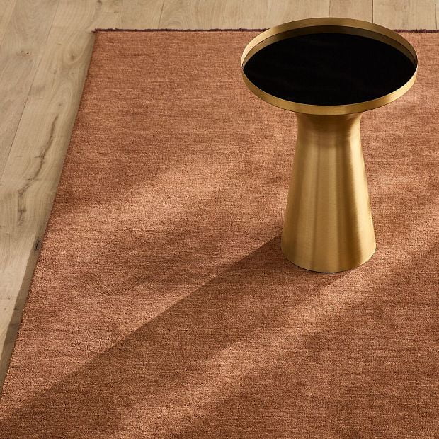 Ковер из шерсти сотканный вручную Hotep 160 x 230 см каштановый