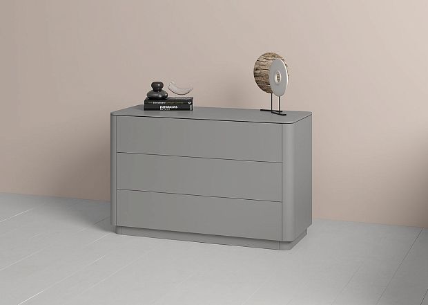 Комод Tammi 3 ящика ширина 120 см (серый)