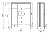 Превью Шкаф Wood 3-х створчатый (белый)
