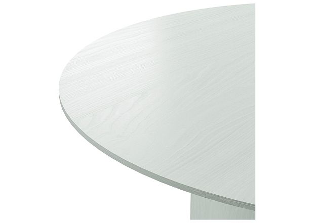 Столик Type D 50 см со смещенным основанием D 29 см (белый)