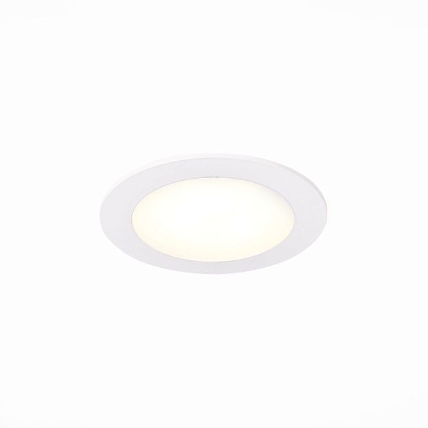 Св-к встр. Белый LED 1*6W 3000K 330Lm Ra80 110° IP20 D120xH8 90-265V