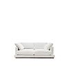 Превью Gala 3-х местный диван с двойным шезлонгом белого цвета 210 см