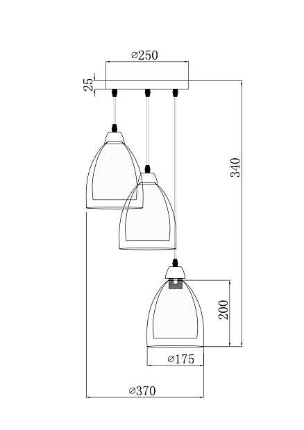 Подвесной светильник Astery FR5375PL-03CH2