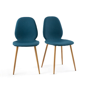 Комплект из 2 стульев Nordie La Redoute синий