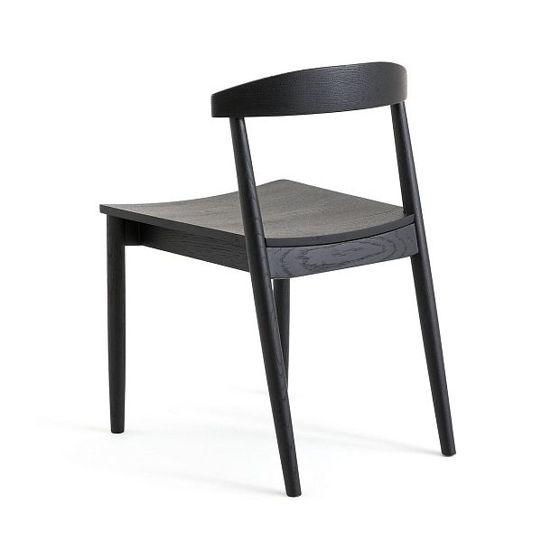 Комплект из двух стульев из дуба с черным покрытием Galb единый размер черный