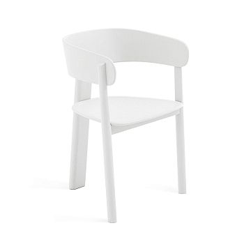 Кресло столовое из окрашенного дуба Marais Э Галлина серый