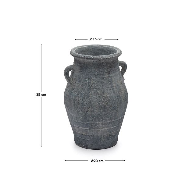 Blanes терракотовая ваза синего цвета 35 см