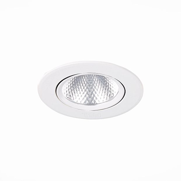 Св-к встр. Белый LED 1*6W 3000K 480Lm Ra80 24° IP20 D86xH50 220-240V