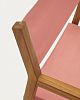 Превью Thianna Складной стул терракотового цвета с основанием из массива акации