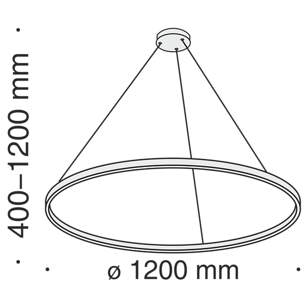 Подвесной светильник Rim MOD058PL-L65BS4K