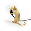 Превью Настольная лампа Mouse Lamp Sitting GOLD USB