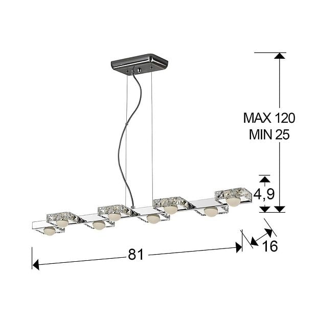 Люстра Suria II LED 8L