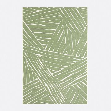 Плоский тканый ковер для внутренних помещений и улицы Mokoa 160 x 230 см зеленый
