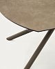 Превью Yodalia Раздвижной стол из керамики и стали с коричневой отделкой 130 (190) x 100 см