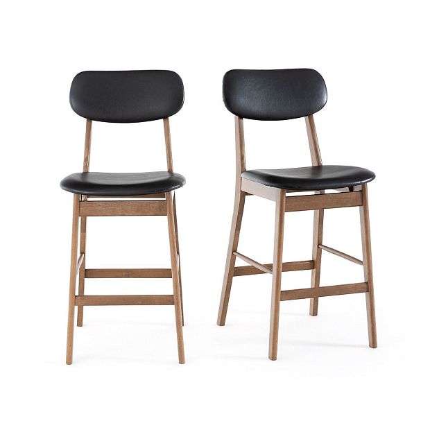 Комплект из 2 барных стульев винтаж Watford каштановый
