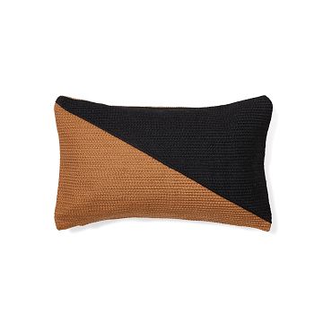 Saigua Чехол на подушку черно-коричневый 30x50