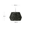 Превью CANTIA Cantia cotton ceiling light shade with black finish Ш