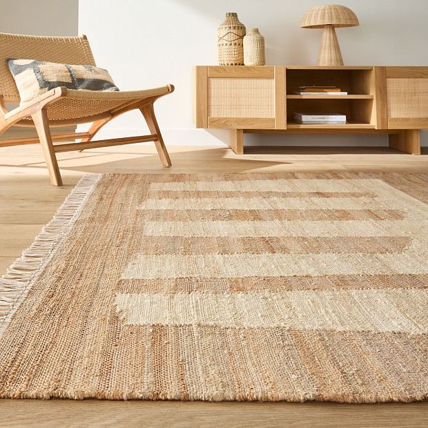 Ковер 80 джут Uralio 160 x 230 см бежевый