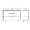 Превью Комод Twin TW039 платиновый RAL 7036