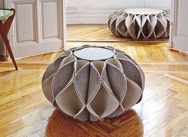 Пуф высокий Ruff Pouf Beige Ø70