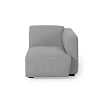 Превью Legara grey seat with left-hand armrest 80 cm