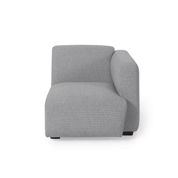 Legara grey seat with left-hand armrest 80 cm