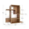Превью Модульный стеллаж Ina из шпона дуба с натуральной отделкой 80 x 80 см
