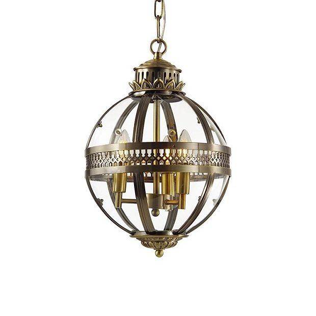 Люстра Residential 3 ant.brass KM0115P-3S antique brass