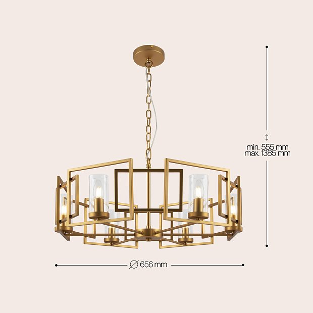 Подвесная люстра Maytoni Bowi H009PL-06G