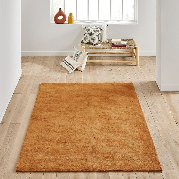Ковер с ворсом из 100 хлопка Renzo 200 x 290 см каштановый