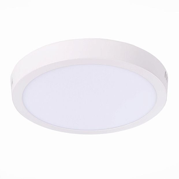 ST112.532.18 Светильник настенно-потолочный Белый LED 1*18W 3000K 1 225Lm Ra80 120° IP20 D210xH28 90 Накладные светильники