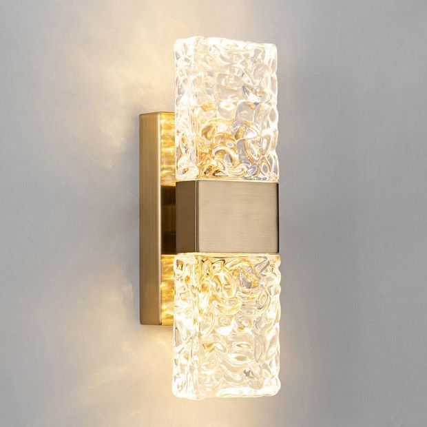 Настенный светильник Wall lamp 88068W gold/clear