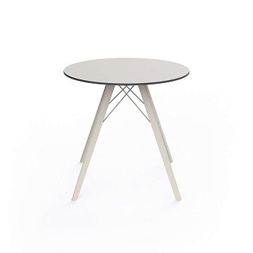 Обеденный стол из дерева Faz ø80x74