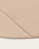 Превью Cosima Овальный ковер из бежевого льна Ø 160 x 230 см