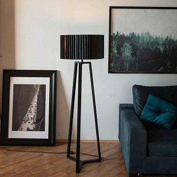 Rotor Floor Lamp - дуб черный - Черный