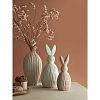 Превью Декор из фарфора белого цвета trendy bunny из коллекции essential, 12,5х12,5x30,5 см