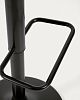 Превью Барный стул Orlando-T - черная искусственная кожа и черная матовая сталь 60-82 см