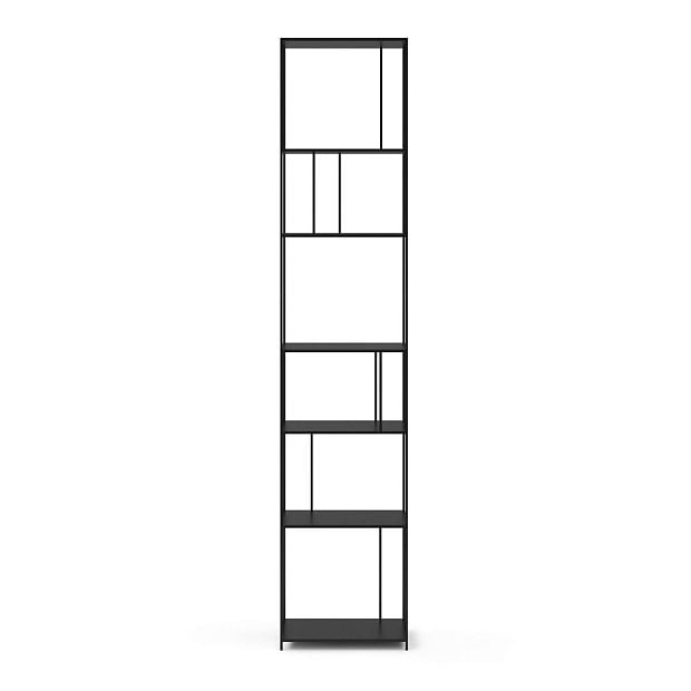 Стеллаж книжный из металла В240 см Parallel XL единый размер черный