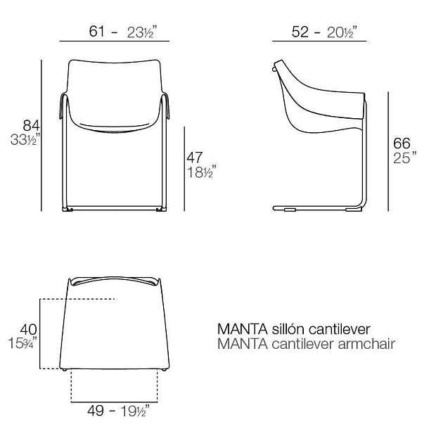 Стул консольный Manta