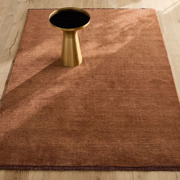 Ковер из шерсти сотканный вручную Hotep 160 x 230 см каштановый