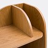 Превью Низкий книжный шкаф из дуба Gorman единый размер каштановый