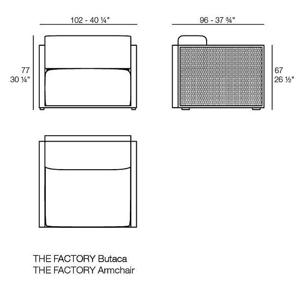 Кресло The factory