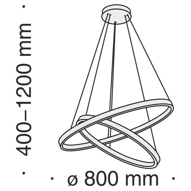 Подвесной светильник Rim MOD058PL-L74BS4K