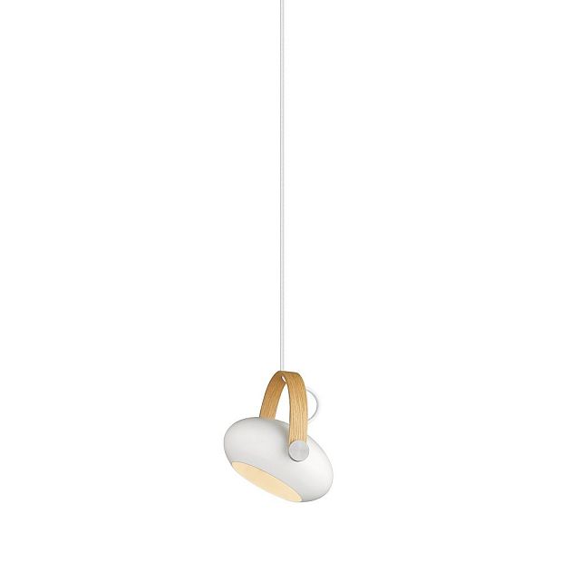 Подвесной светильник D.C Ø18, белый/дуб