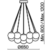 Превью Подвесной светильник Freya FR5231PL-13CH