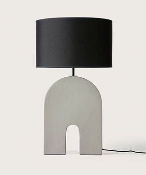 Настольная лампа Home черный металл + черный абажур 801021/41